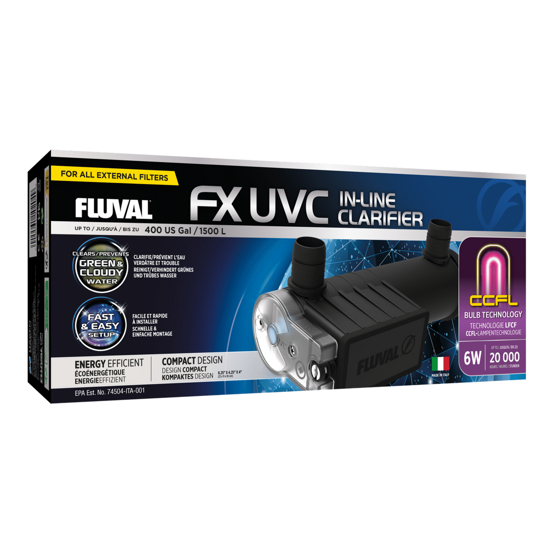 Fluval  FX UVC In-Line Clarifier for FX2/FX4/FX6 Canister Filter - Free shipping