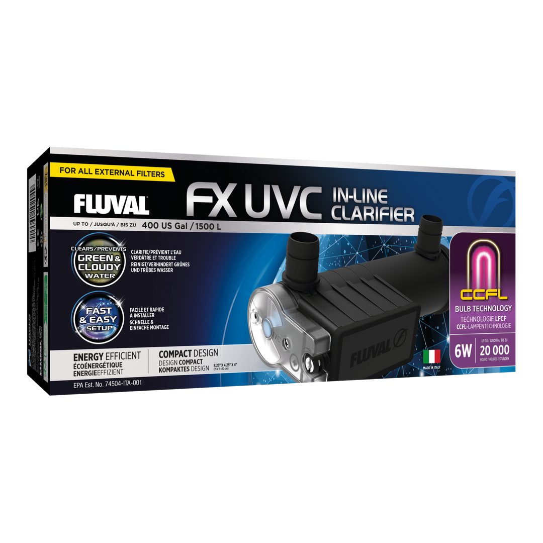 Fluval FX UVC InLine Clarifier for FX2/FX4/FX6 Canister Filter Free