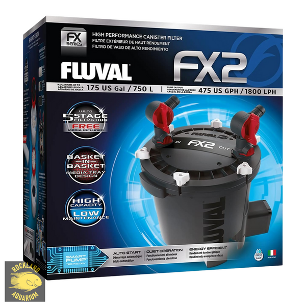 Fluval FX2 High Performance Canister Filter – For Aquariums up to 175 US Gallons
