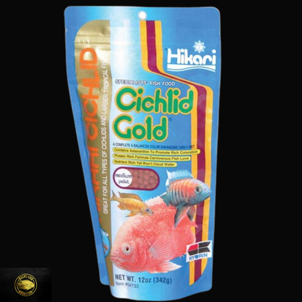 Hikari Sinking Cichlid Gold - Medium Pellets - 12 oz